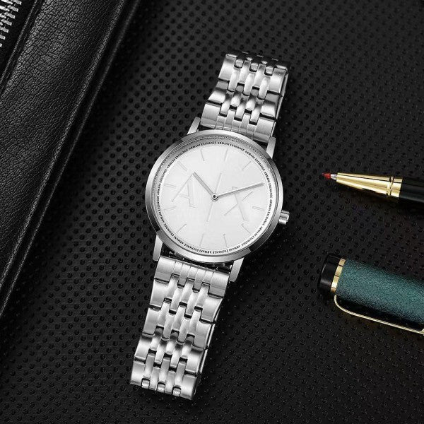 Arman i Exchange AX Silver White Premium Watch