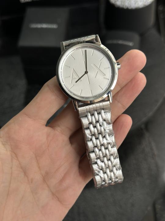 Arman i Exchange AX Silver White Premium Watch