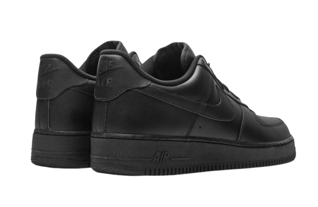 Nikee AirForce 1 Low 07 Triple Black UA Quality With Dust Bag Hand Carry Bag Keychain Tag Bill