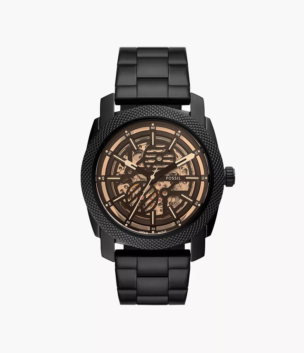 FOSSILLL MACHINE AUTOMATIC BLACK STAINLESS STEEL
