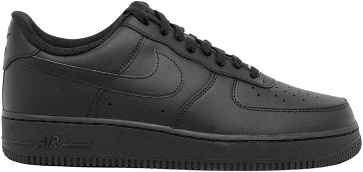 Nikee AirForce 1 Low 07 Triple Black UA Quality With Dust Bag Hand Carry Bag Keychain Tag Bill